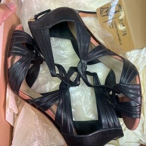 Nearly new Francesco Russo Black Nero Sandal